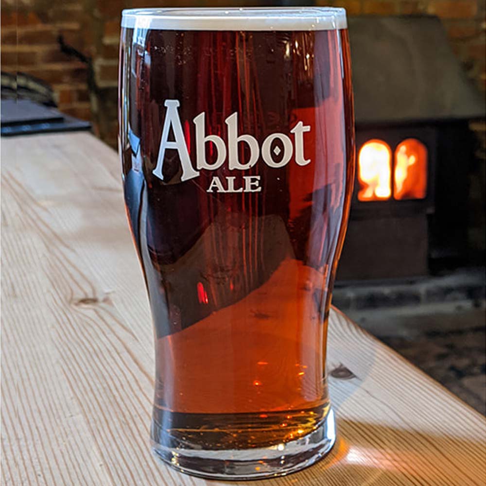 Copo Greene King Abbot Ale Pint - boxerbeers.com